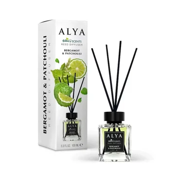 Alya - Bergamot és patchouli pálcikás szoba illatosító 100ml