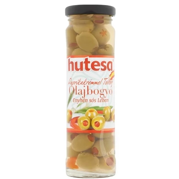HUTESA Olajbogyó - zöld, paprikával töltött 140g/85g