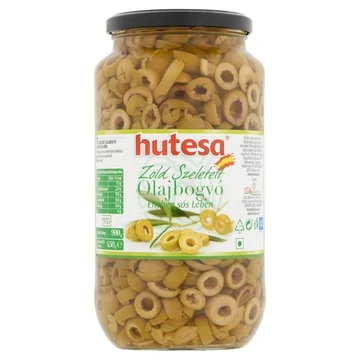 HUTESA Olajbogyó - zöld, szeletelt 900g/450g