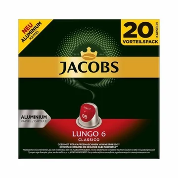 Jacobs - Lungo 6 classico kapszula (Nespresso) 20db