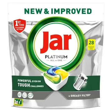 Jar -  Platinum Lemon All In One mosogatógép tabletta 28db 