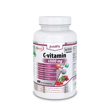 JutaVit - C-vitamin 1500mg retard + csipkeb.+acerola kivonat+D3+Cink 100x