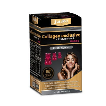 JutaVit - Collagen Exclusive Gummy Vitamin Cukormentes 60x  ÚJ TERMÉK!