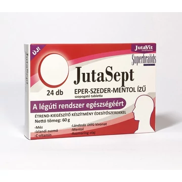 JutaVit - JutaSept szopogató tabletta EPER-SZEDER-MENTOL 24x