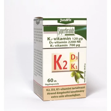 JutaVit - K2 120 µg+D3 2200 NE+ K1 700 µg vitamin 60x