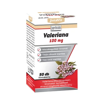 JutaVit - Valeriana 100mg tabletta 50+10x ÚJ TERMÉK!