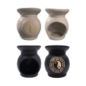 Illóolajtartó kerámia jin-jang/db