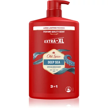 Old Spice - Deep SeaTusfürdő És Sampon Férfiaknak 1000ml (3az1-ben)
