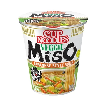 Nissin - Cup Noodles Zöldséges Miso Ízű Tésztaleves 67g