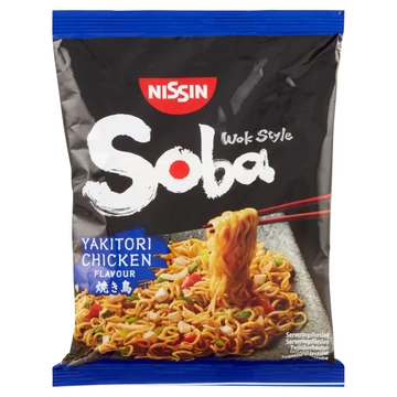 Nissin - Soba Wok Style instant tészta - yakitori csirke ízű szósszal 110g