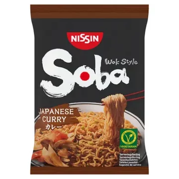 Nissin - Soba Wok Style instant tészta - thai jellegű curry ízesítő szósszal 109g