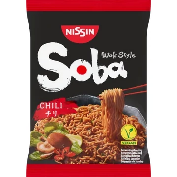Nissin - Soba Wok Style instant tészta - chili ízesítő szósszal 111 g