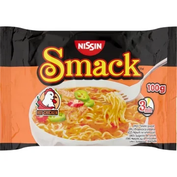 Nissin - Smack csípős csirkehúsos instant tészta 100g