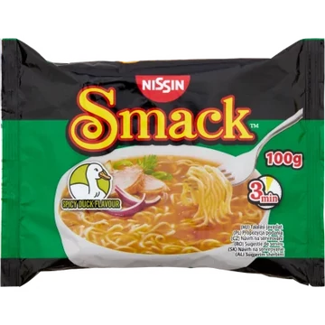 Nissin - Smack fűszeres kacsa ízű instant tésztaleves 100 g