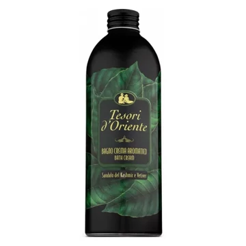 TESORI D'ORIENTE - fürdőkrém szantálfa kasmírfa és vetiver aromával 500 ml