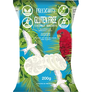FreeScuits - glutén mentes kókuszos keksz 200g