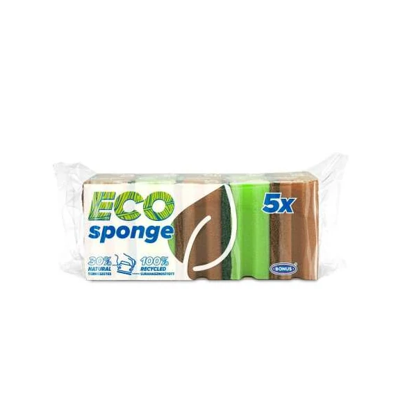 BONUS - Eco sponge formázott mosogató szivacs 5db 