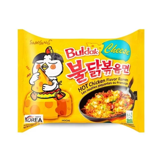 Buldak - Sajtos Csirke Ízesítésű Tészta 140gr