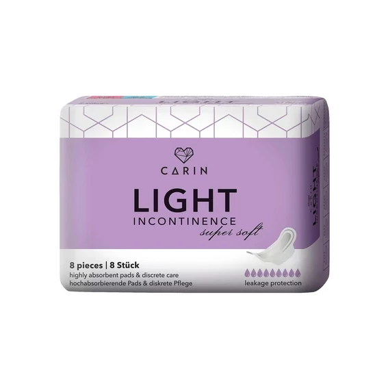 Carin - light incontinence szárnyas intimbetét (8 db)