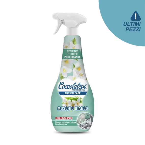 Coccolatevi - Fürdőszobai tisztító spray vízkő ellen (Muschio Bianco) 750ml