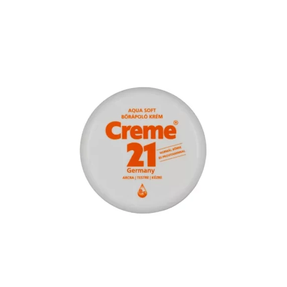 Creme 21 - Aqua Soft bőrápoló krém normál bőrre B5 provitaminnal arcra, testre, kézre 150ml