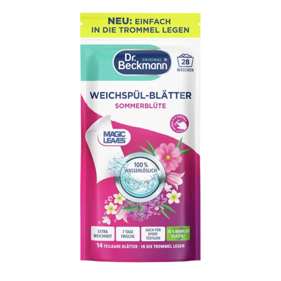 Dr. Beckmann - öblítő lap nyári virág illat (28 mosás - 14 lap)