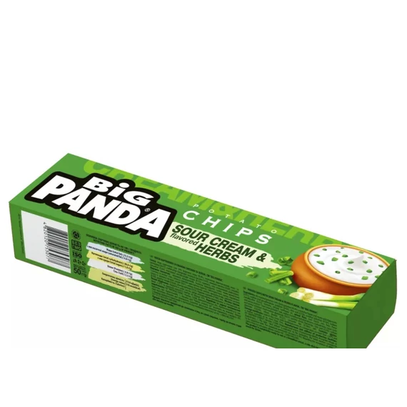 Big PANDA - XXLONG Chips 50g - SOUR CREAM & HERBS