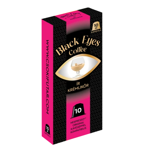 Black Eyes - Coffee ír krémlikőr ízű (nespresso kompatibilis) kávékapszula 10 db