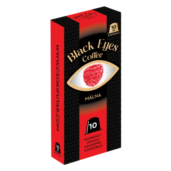 Black Eyes - Coffee málna ízű (nespresso kompatibilis) kávékapszula 10 db