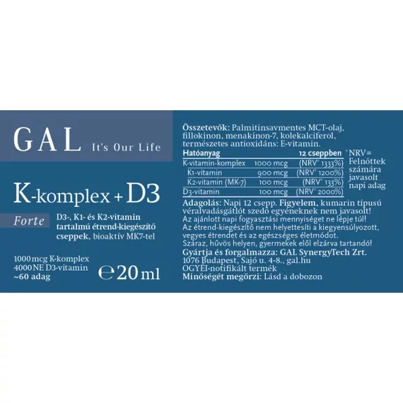 GAL - K-komplex + D3 Forte