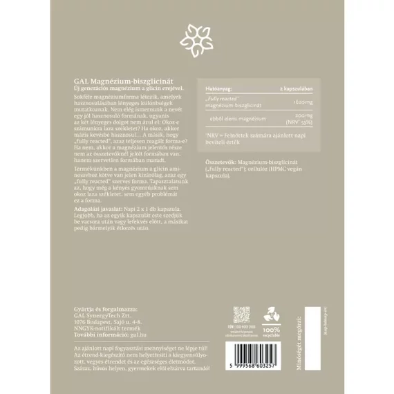 GAL - Magnézium-biszglicinát – 180 db
