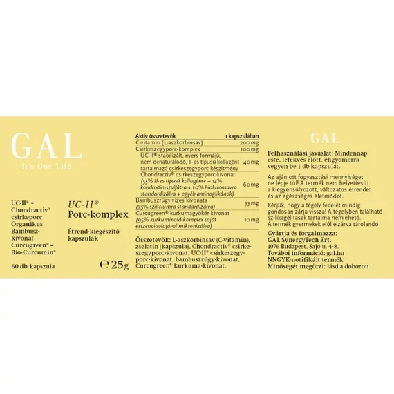 GAL - UC-II® Porc-komplex