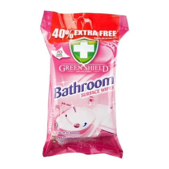 Green Shield - fürdőszobai nedves tisztítókendő 70 db