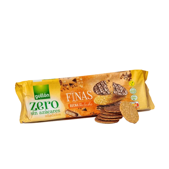 Gullón - Finas avena tejcsokoládés zabkeksz zero cukor 150g