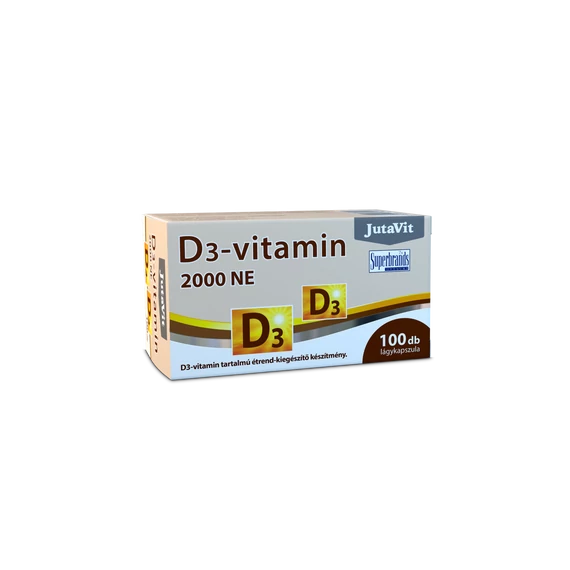 JutaVit - D3-vitamin 2000NE lágykapszula 100x É-K.