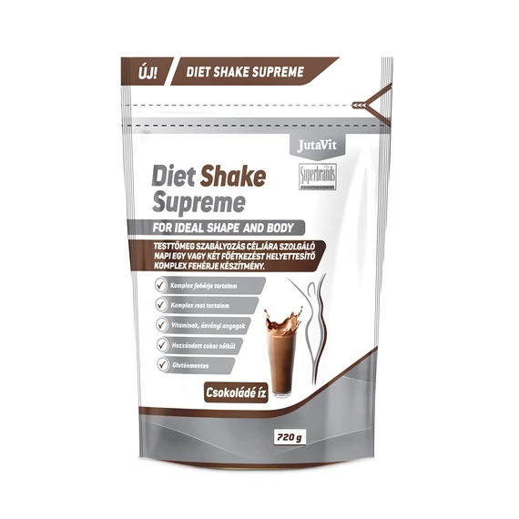 JutaVit - Diet Shake Supreme Csokoládé íz 720g ÚJ TERMÉK!