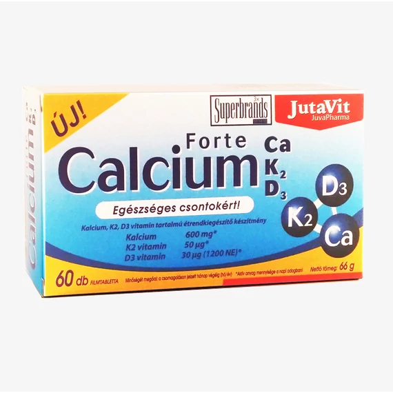 JutaVit - Calcium Forte Ca/K2/D3 60x
