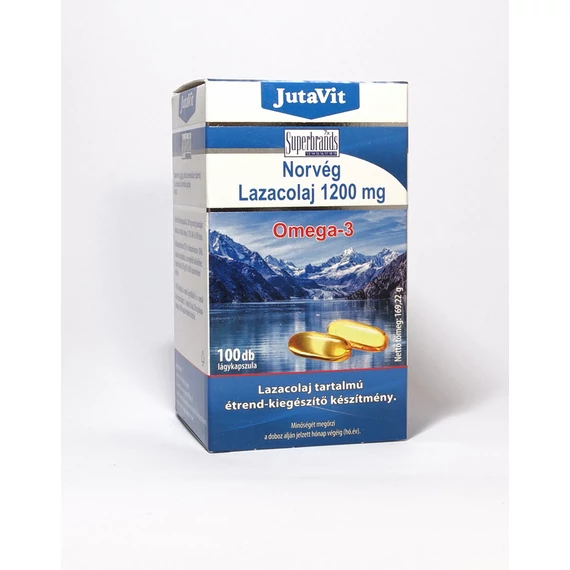 JutaVit - Norvég lazacolaj 1200 mg Omega 3 100x