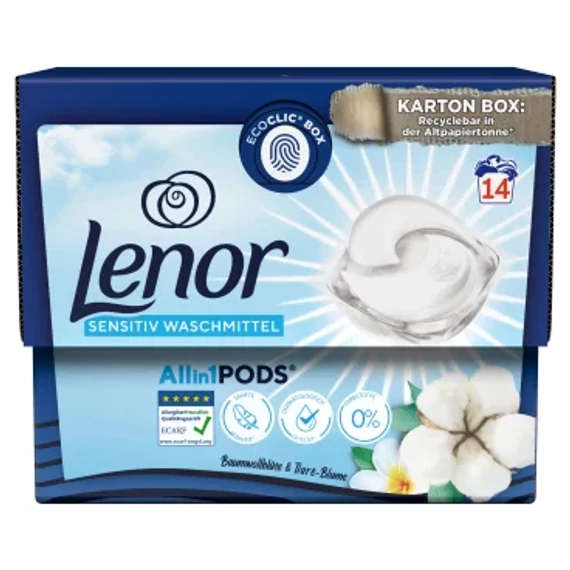 Lenor - sensitive mosókapszula (14 db)