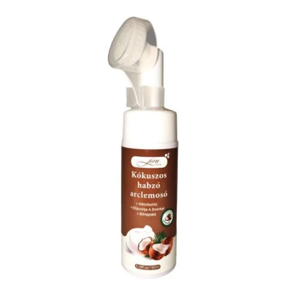 Lora - Habzó arclemosó szilikonkefével, kókuszos (150ml)