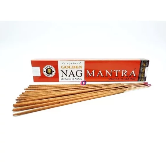 Namaste India - Füstölő Golden Nag Mantra  100% natural 15 db/cs