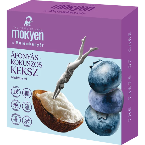 Majomkenyér – Áfonyás-kókuszos keksz édesítőszerrel 50g