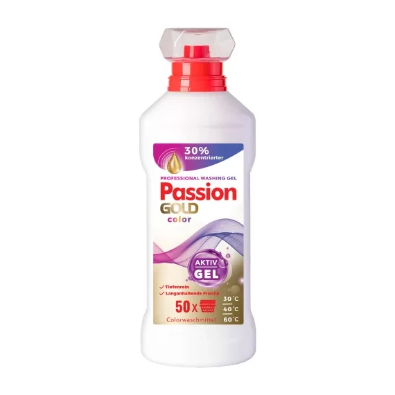 PASSION GOLD - mosógél színes ruhákhoz 2 L