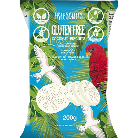 FreeScuits - glutén mentes kókuszos keksz 200g